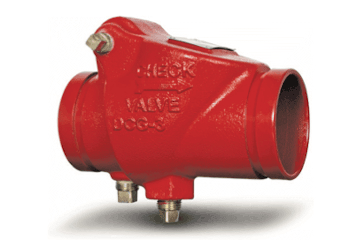 Обратный клапан с пазовым соединением